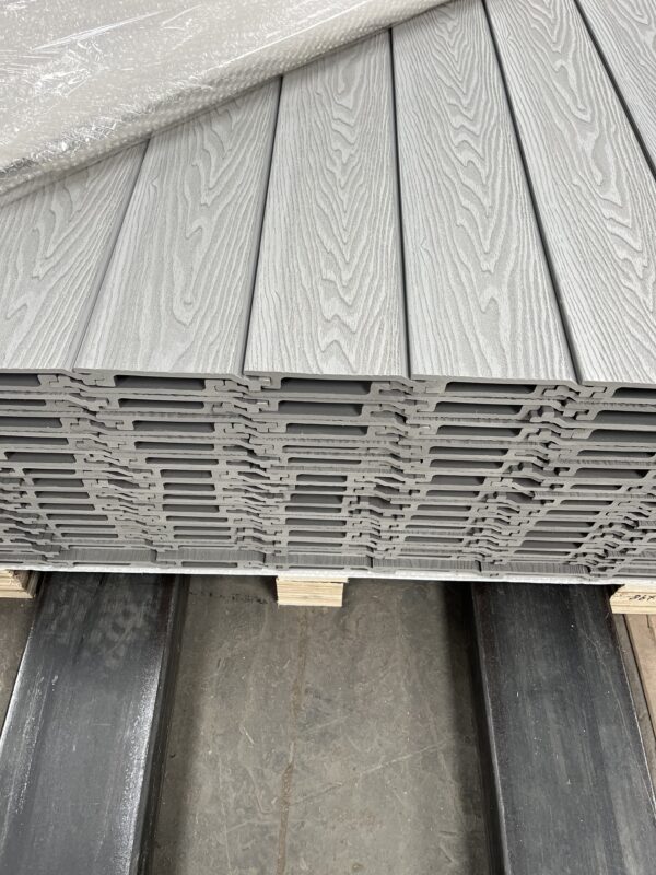 Deeplas Embossed Cladding 3d Deep Embossed Light Grey Silver Composite Cladding 3.6M – Fencing ...
